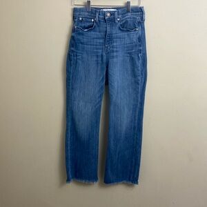 AYR Women’s Straight Leg Jeans in Medium Blue Wash